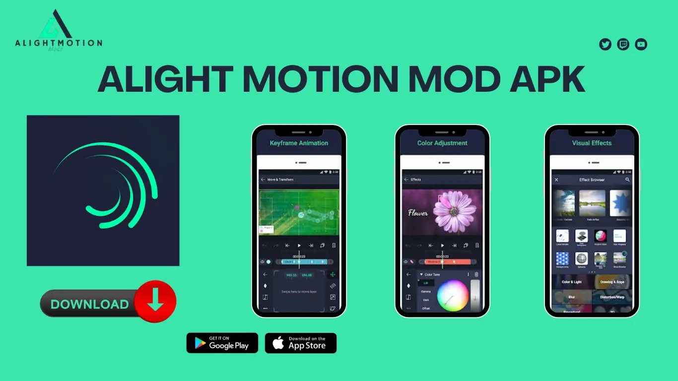 Alight Motion Pro APK Features Image